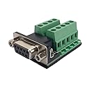 Twinkle Bay DB9 Connector to Wiring Terminal RS232 Serial Port Breakout Board Solder-Free (Female Adapter)