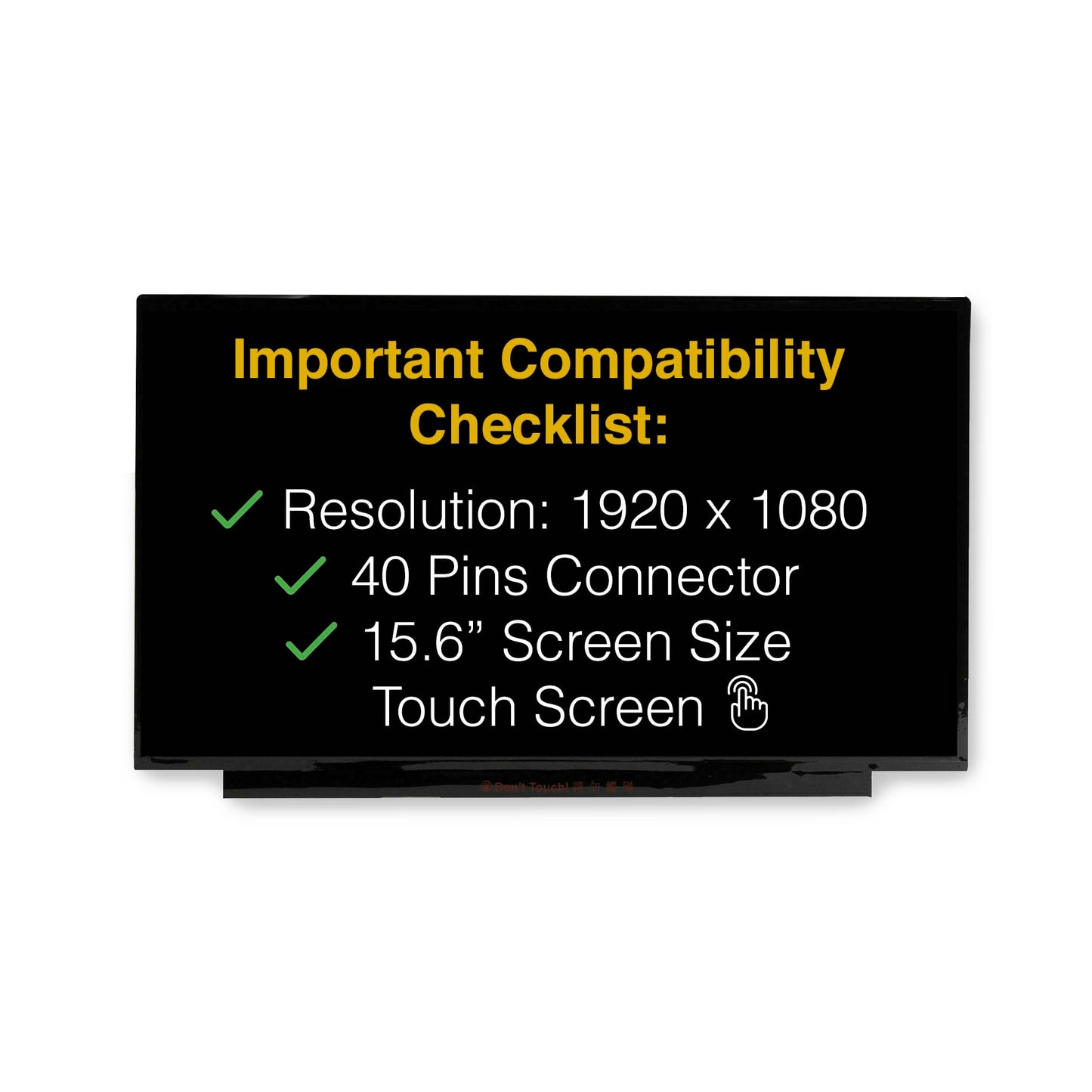 LCDBros Replacement Touch Screen for Dell INSPIRON 15 3501 40 Pins FHD 1920x1080 LCD LED Display with Tools & Tape