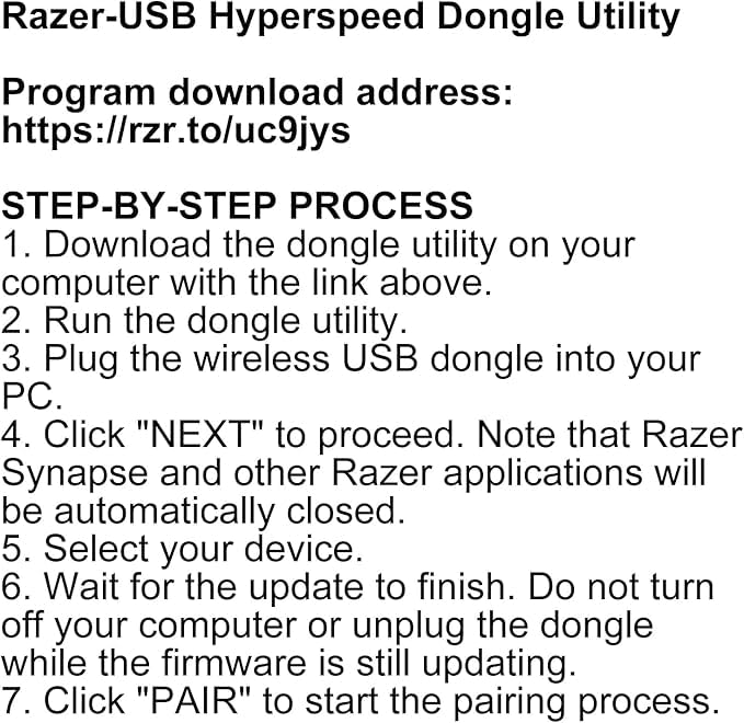 Fits for USB Replacement USB Dongle Receiver Adapter for Razer Viper V2 Pro Wireless Gaming Mouse (White)