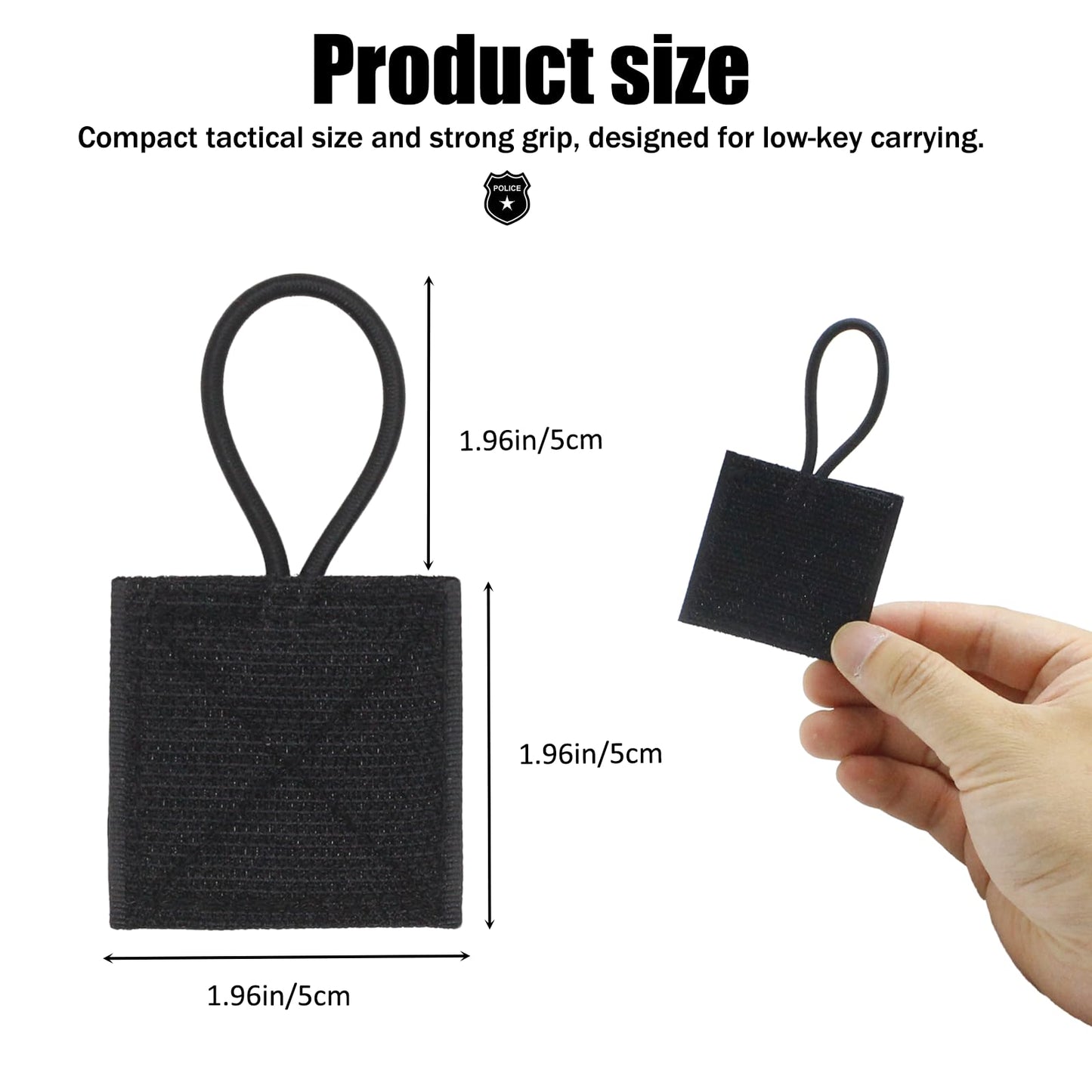 MYRIONT 2 Pack Microphone Radio Holder, Mic Clips for Law Enforcement, 50 lb.Super Strong Stitches No Breaking, Police Microphone Holder Clip for Vest