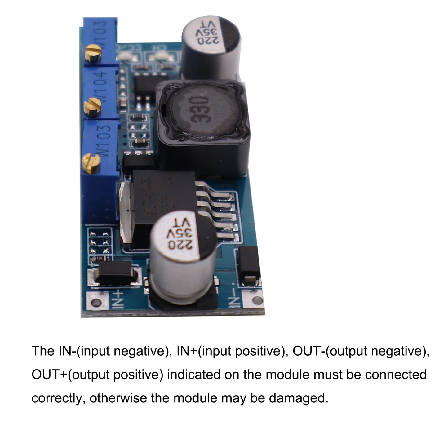 3Pack LM2596S Constant Current Module Buck Converter Step Down Module Adjustable CC/CV 7-35V to 1.25-30V Electronic Voltage LM2596S Power Supply Board