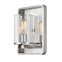 Hinkley Eton Collection One Light Wall Sconce, Polished Nickel