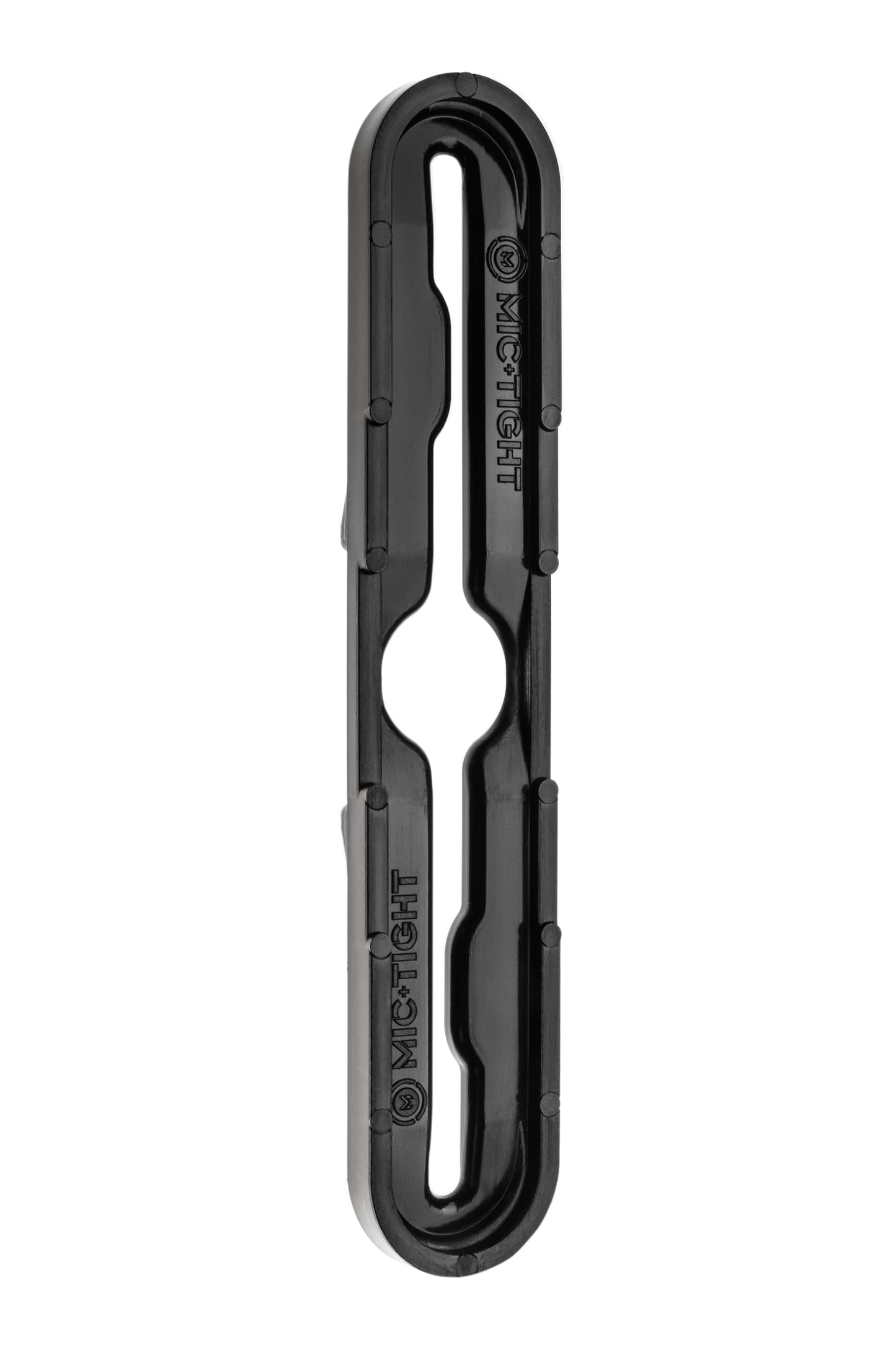 Mic+Tight The Police Mic Clip Tactical Portable Radio Mic Clip for Uniforms or Bullet-Proof Vest Carriers | Black