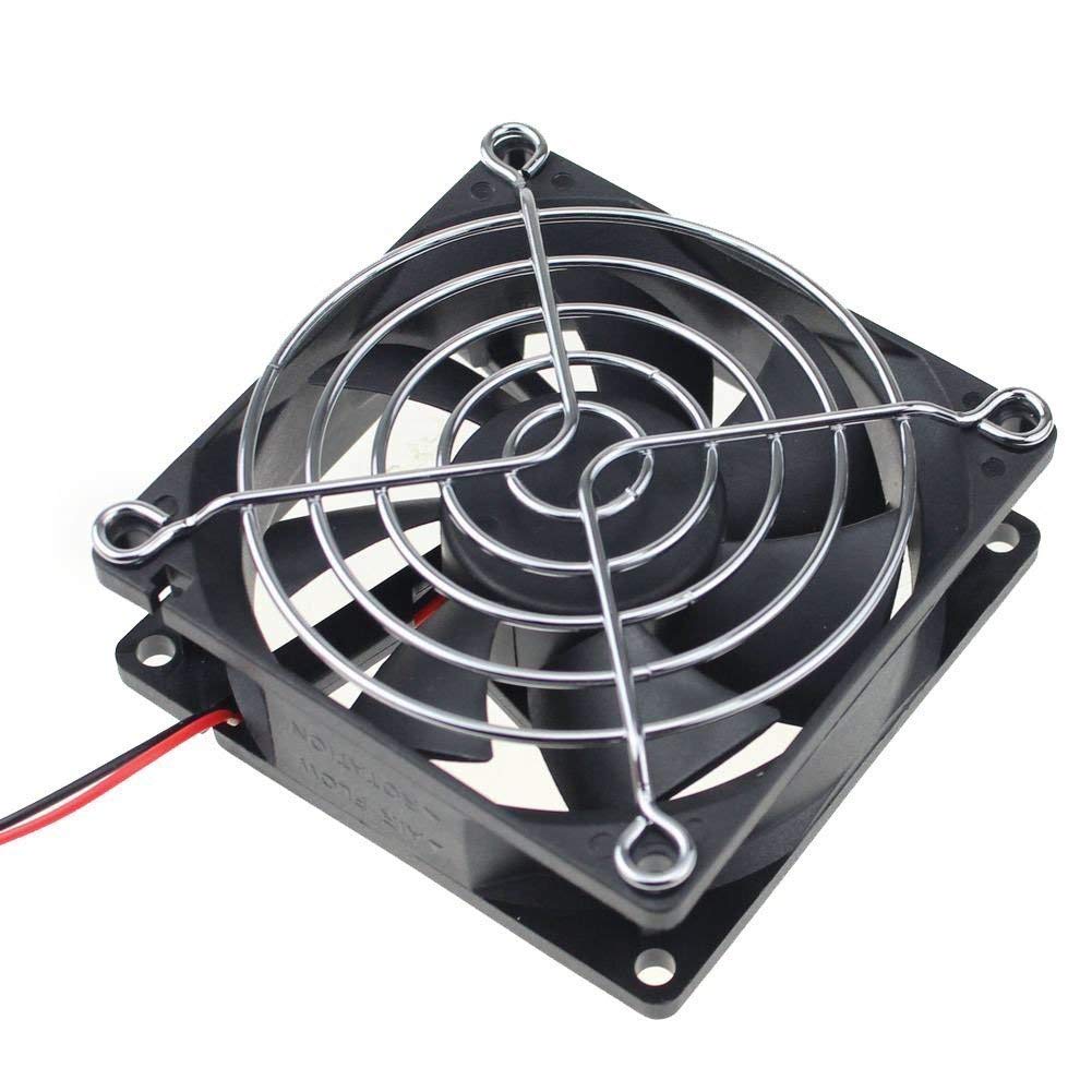 GDSTIME PC Case Fans 80mm x 80mm x 25mm 12V Brushless DC Cooling Fan 2Pin for Computer Desktop Power Supply RV Fridge Car Amplifier