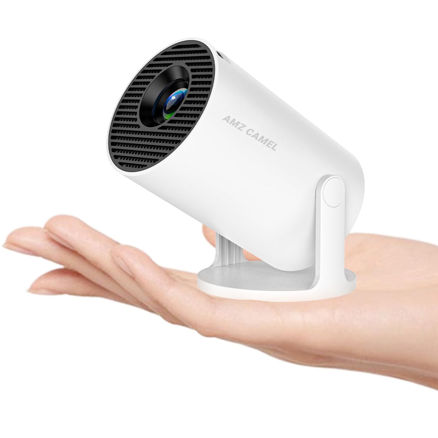 2026 Upgraded HY300PRO Mini Projector, 4K Supported Portable Projector with WiFi and Bluetooth, Auto Keystone & 180° Rotation, Smart Outdoor Movie
