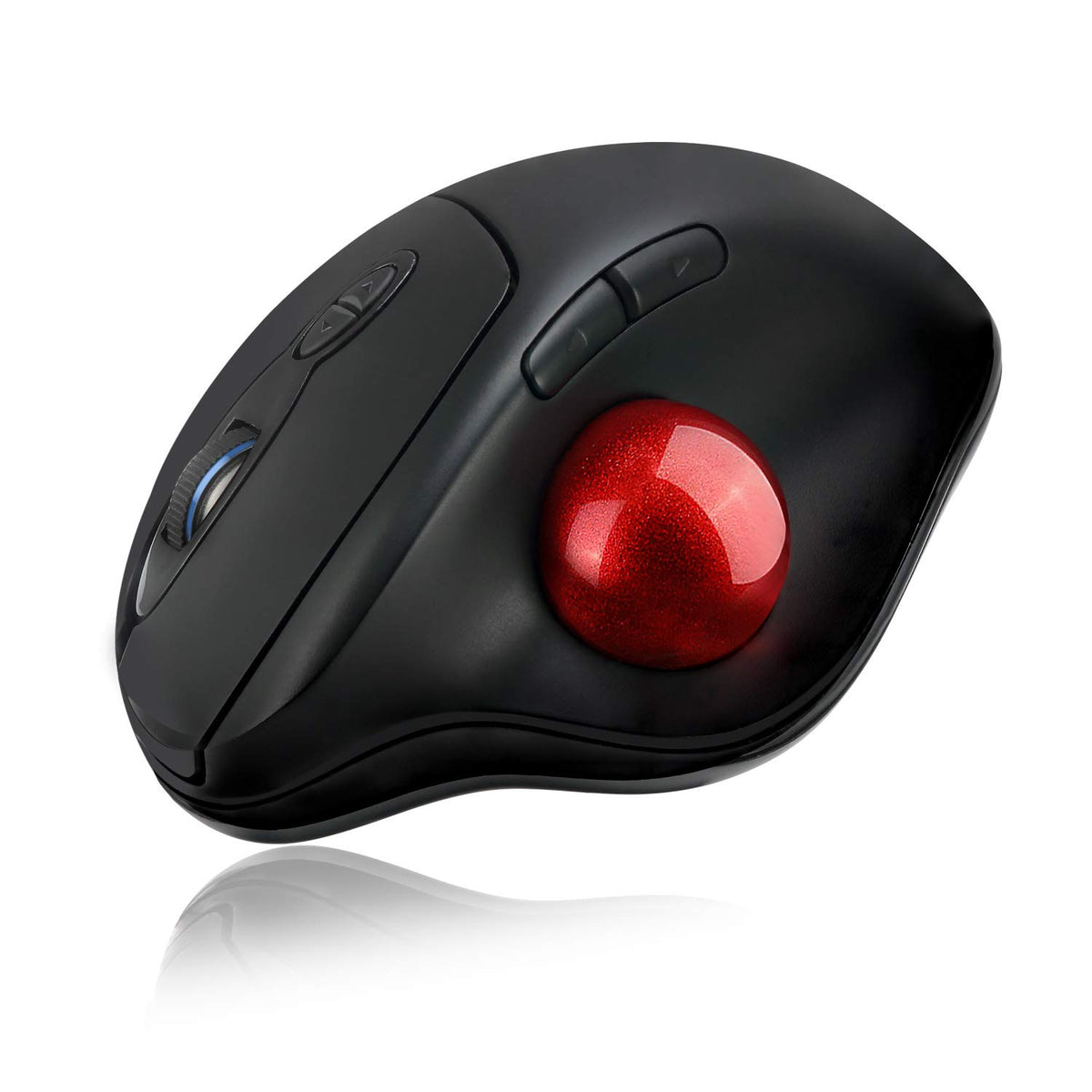 Adesso iMouse T30 Wireless Ergonomic Thumb Trackball Mouse, Black