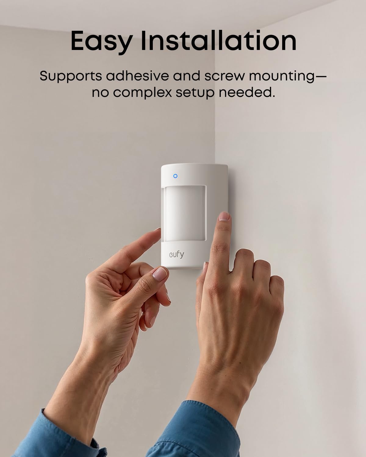 eufy Motion Sensor E20, Pet-Friendly Detection to Reduce False Alarms, Extended 5-Year Battery Life, Easy and Versatile Installation, Requires