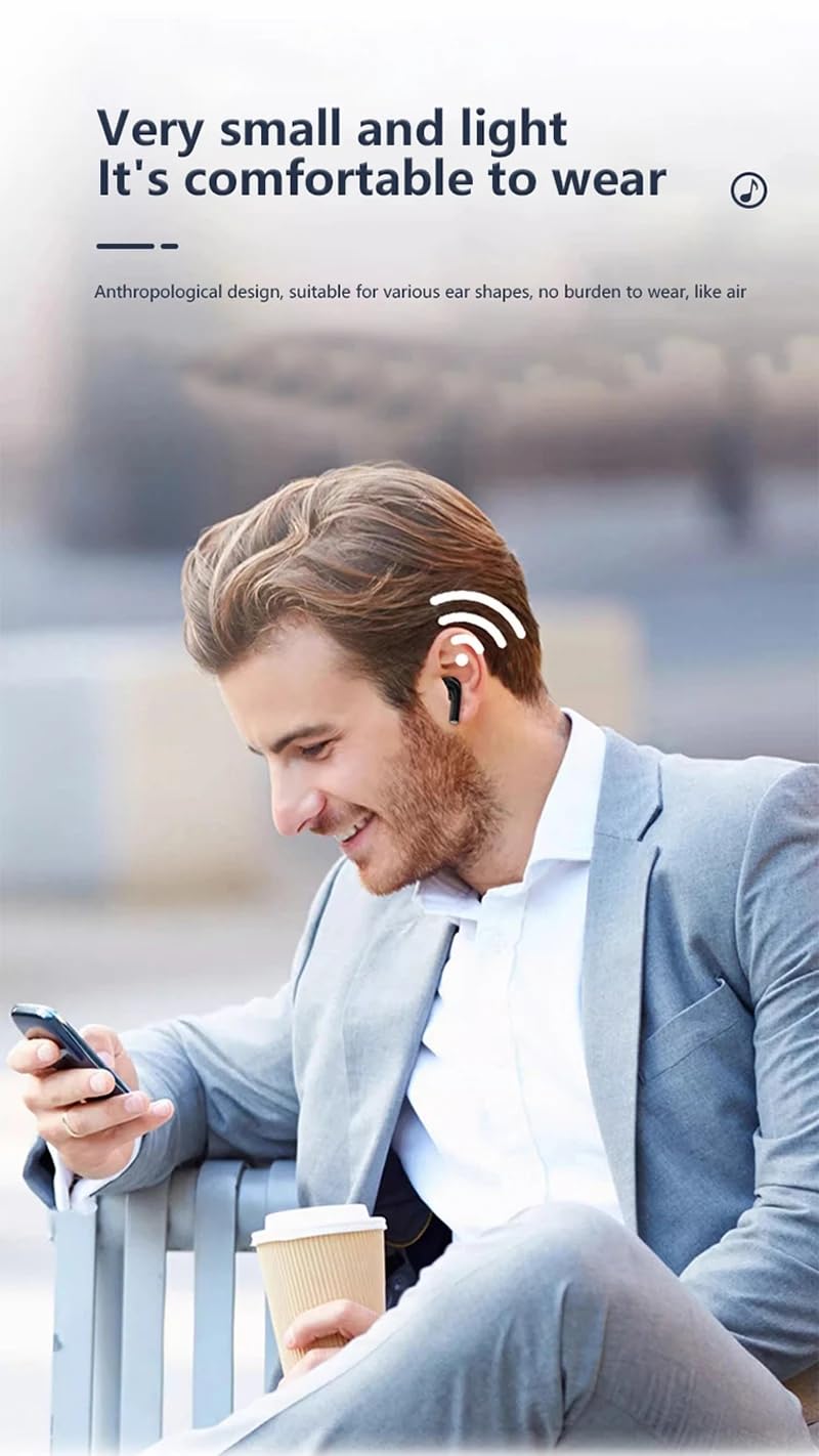 DCBCODGAL Wireless Earbuds, Bluetooth Headphones 30H Playtime Ear Buds with LED Power Display, IPX7 Waterproof Bluetooth 5.3 Earphones in-Ear Earbuds
