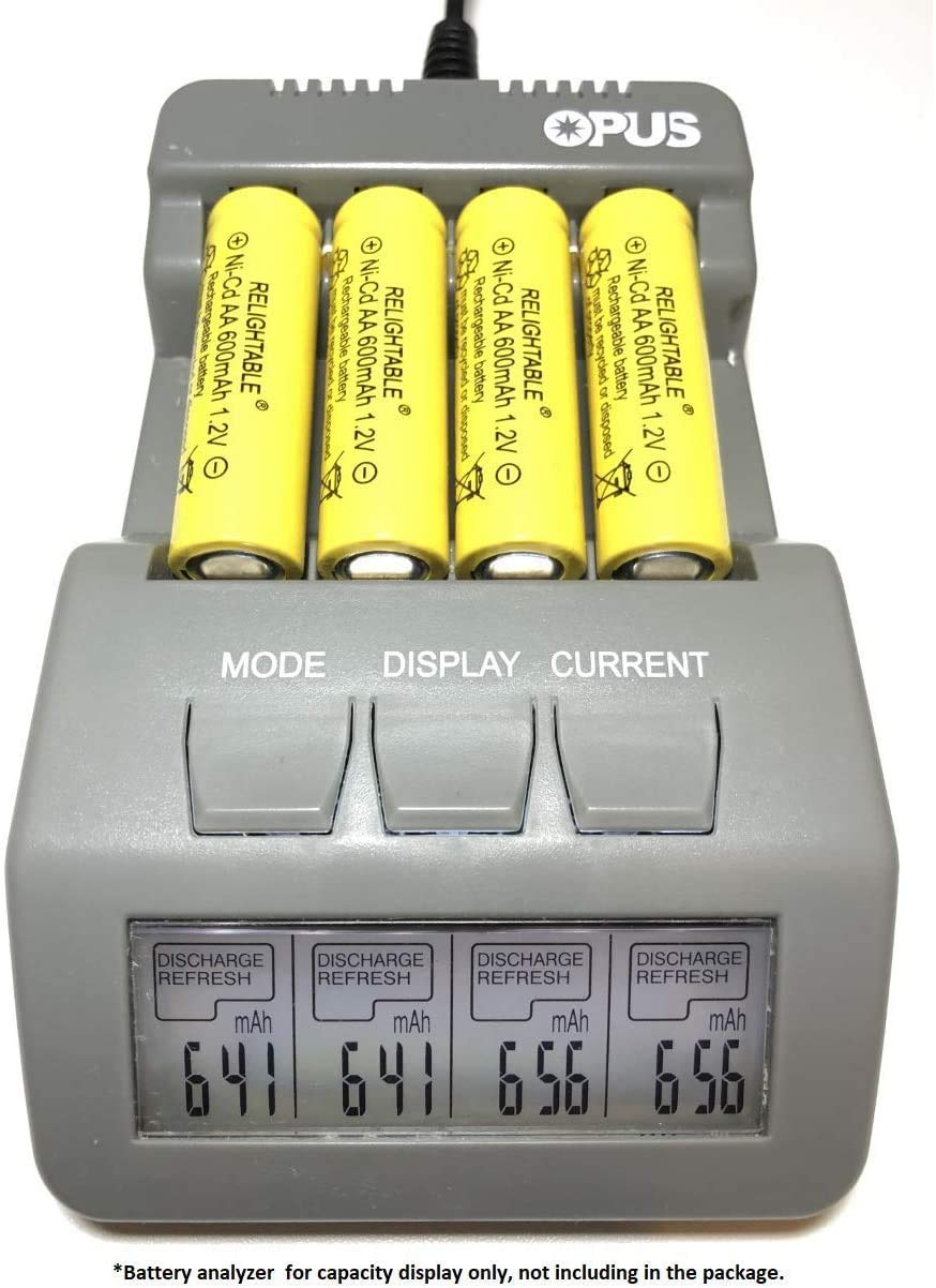 RELIGHTABLE NiCd AA/AAA 600mAh 1.2V Rechargeable Batteries for Solar Lights, Garden Lights and Remotes (6PCS AA 600mAh Batteries)