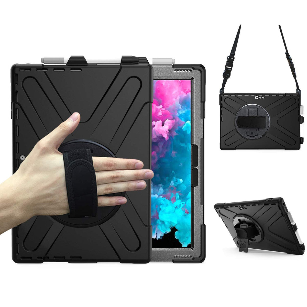 DreamerX for Microsoft Surface Pro 7+/Pro 7/6/5/4/LTE 12.3" Case with Strap