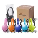 Kaysent School Headphones for Classroom Students - (KHPC-24Mixed) 24 Packs Multi-Colors Kids' Headphones for School, Library, Computers, Children