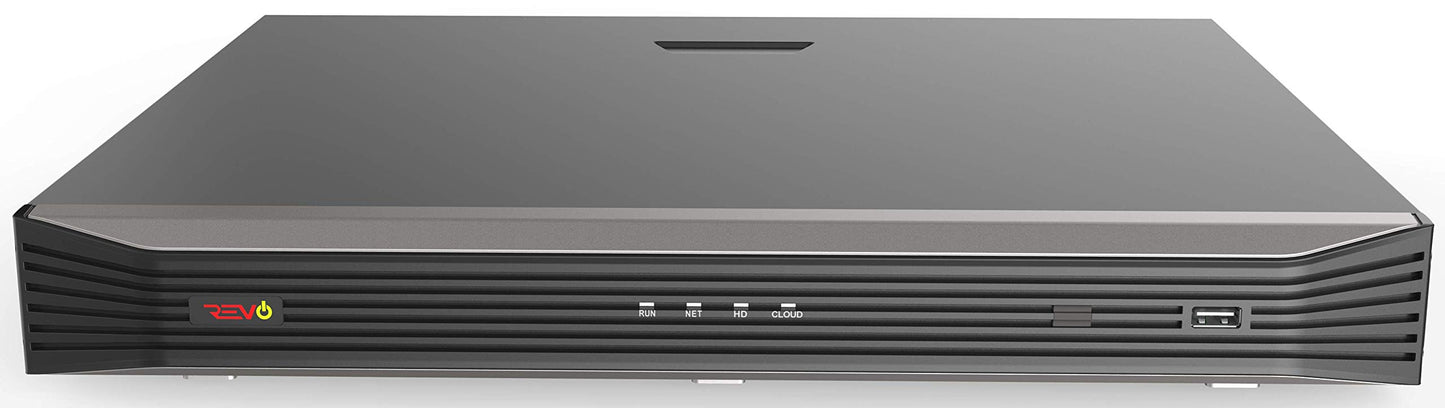 Revo America Ultra HD 8 Ch. 2TB HDD IP NVR Video Surveillance System, 4 x 4K IP Turret Audio Security Cameras (Motorized Varifocal Lens) - Remote