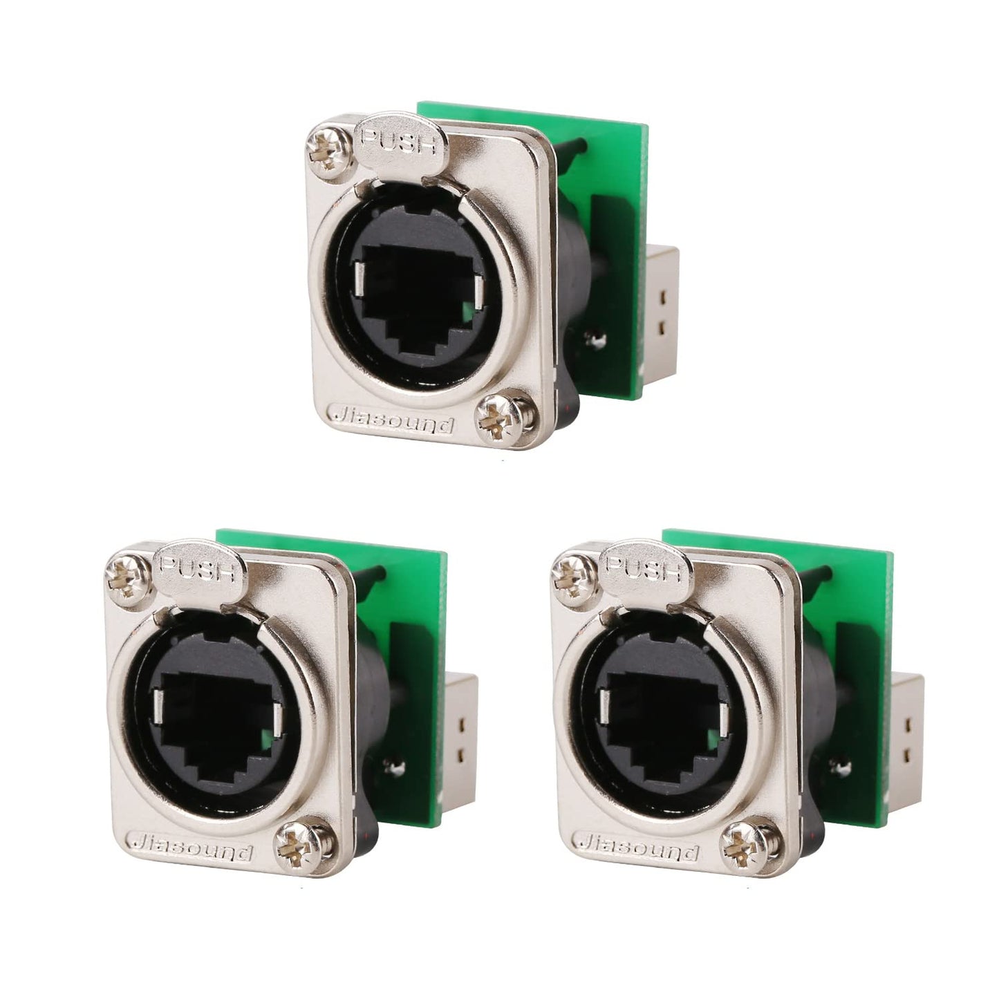 BESCOOS Toronce RJ45 Ethercon Cable Mount Connector (Socket-B 3 Pack)