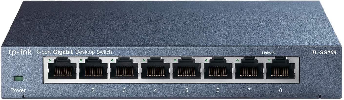 8-Port Gigabit Ethernet Network Switch- Bitcoin Merch