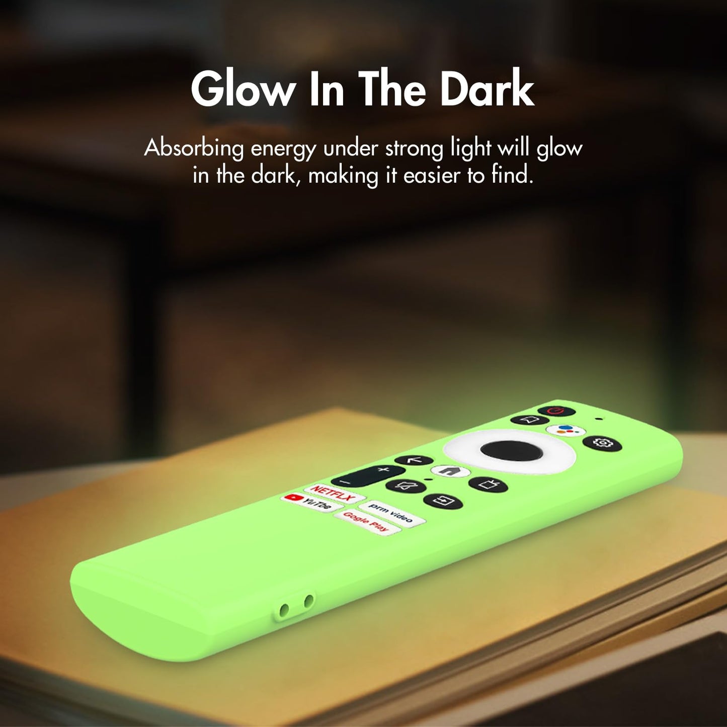 LEFXMOPHY Glow Case for Skyworth 55Q20 TC9010 TC9012 RHA-T2 Remote Control Silicone Cover Protective Sleeve Glow in Dark?Lime Green