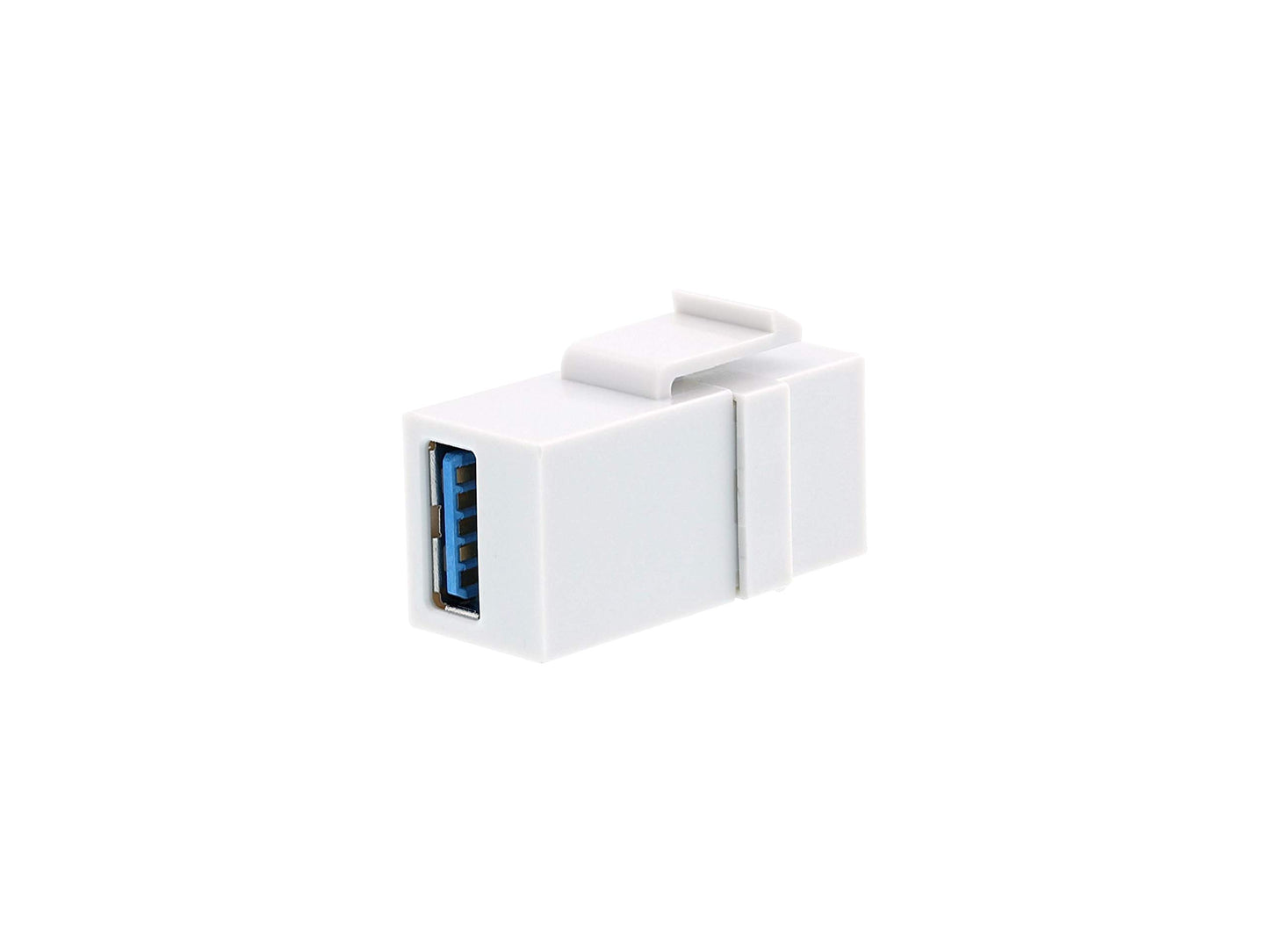 Networx USB 3.0/2.0 A Female to A Female Keystone Coupler - White