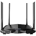 Tenda AC1200 Smart WiFi Router, High Speed Dual Band Wireless Internet Router with Smart APP, 4 x 100 Mbps Fast Ethernet Ports, Supports Guest WiFi