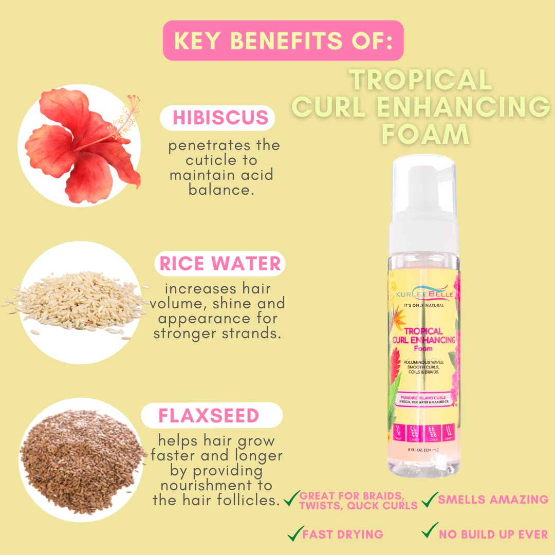 Kurlee Belle Tropical Curl Enhancing Foam