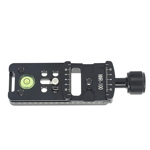 100mm Rail Nodal Slide Metal Screw Knob Clamp Quick Release Plate for Tripod Ball head Quick with RRS Arca Swiss Compatible