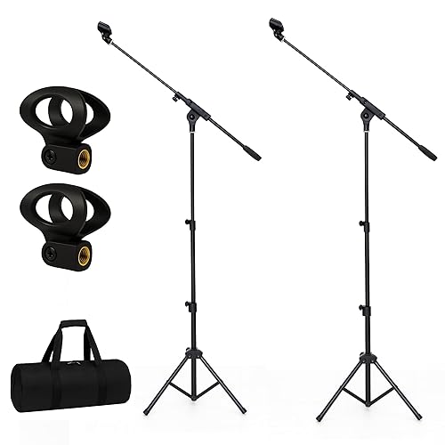 Bowens 18 Inch Mini Mic Stand & Speaker Stand Bag - Compact Tripod Bag & Tripod Case with 3 Dividers, Hand Handle & Shoulder Strap
