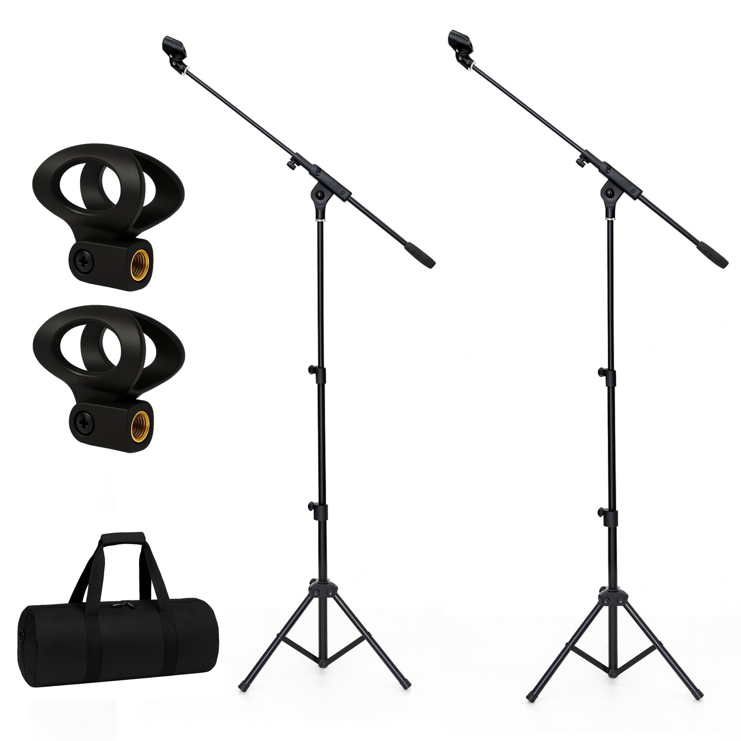 Bowens 18 Inch Mini Mic Stand & Speaker Stand Bag - Compact Tripod Bag & Tripod Case with 3 Dividers, Hand Handle & Shoulder Strap