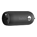 Belkin USB-C Fast Car Charger 20W-Black (iPhone Fast Charger Compatible with iPhone 12 Pro Max/12/12 Pro/ 12 Mini, Samsung Galaxy S20, S20+, S20