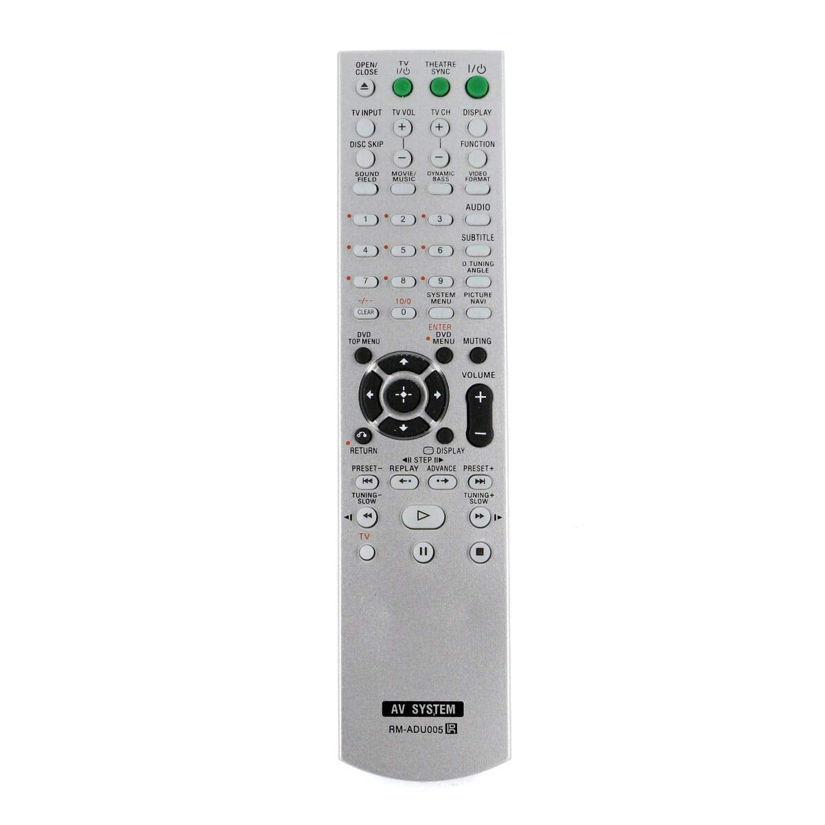 RM-ADU005 Remote for Sony DVD Home Theater System DAVDZ230 DAVHDX265 DAVHDX266