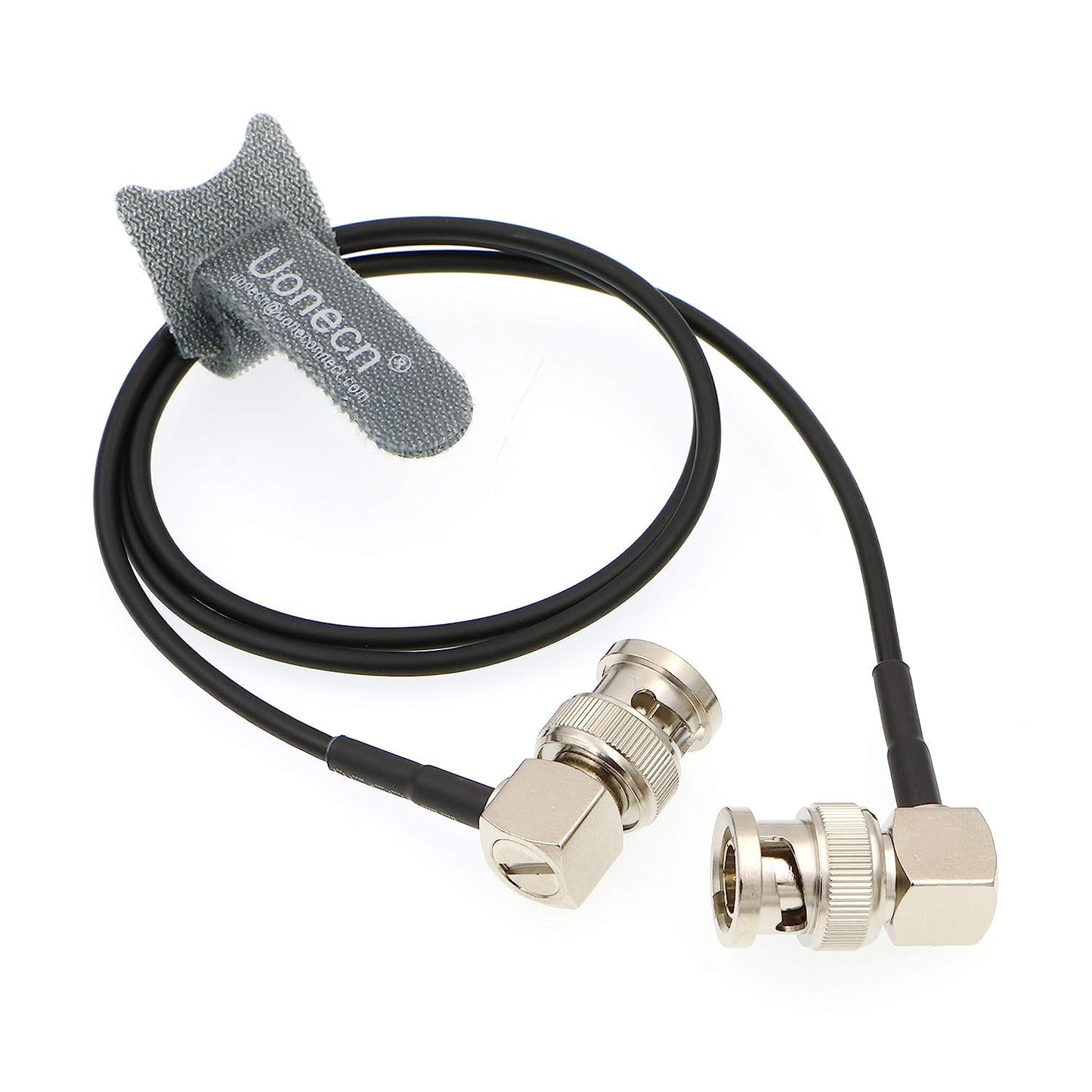 Uonecn Flexible HD SDI Cable RG179 Right Angle BNC Male to Right Angle BNC Male 75ohm Blackmagic HyperDeck Shuttle BMCC BMPC Hyperdeck Cameras