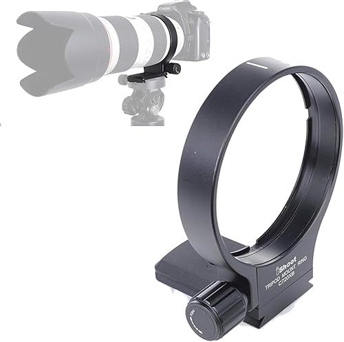Tripod Mount Ring, iShoot 78mm Lens Collar Support for Canon EF 70-200mm f/2.8L is/II/III USM, 100-400mm f/4.5-5.6L is USM and 300mm f/4L is USM Lens