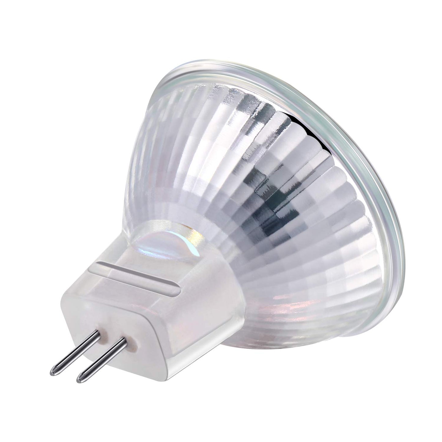 Mudder 10 Pieces Halogen Light Bulbs Mr11 12v FTD Halogen Spotlight Bulbs, Gu4 Bi-pin Base, Glass Cover, Warm White 2700k Dimmable Precision Reflector