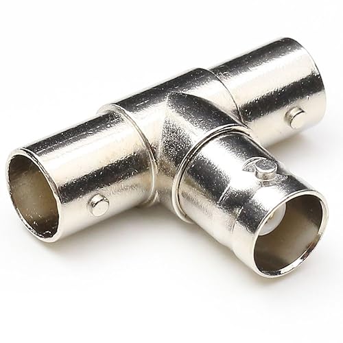 ANHAN BNC Splitter - BNC Tee Coax Adapter RF Coaxial Adapter - 2 Way Female Splitter