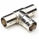 ANHAN BNC Splitter - BNC Tee Coax Adapter RF Coaxial Adapter - 2 Way Female Splitter