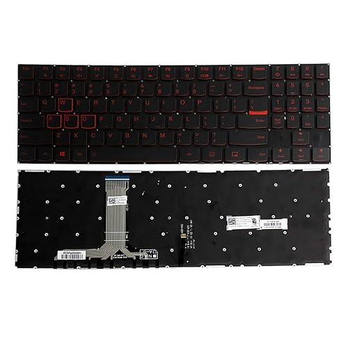 LXDDP Laptop Replacement Keyboard for Lenovo Legion Y520 Y520-15IKB Y720 Y720-15IKB R720 R720-15IKB 15 15IKB 9Z.NDKBN.D01 US Laptop Red Backlit