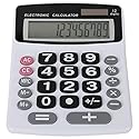 Lily' Home Jumbo 12 Digit with Solar Power, Large LCD Display - Desktop Calculator, Dual Power, Large Button Design, Battery Operation, Easy-to-Read
