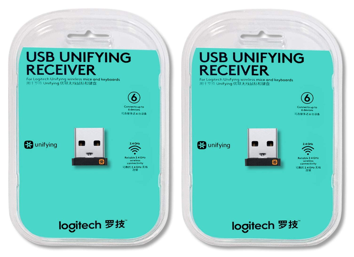 Logitech USB Unifying Receiver - 2 Pack