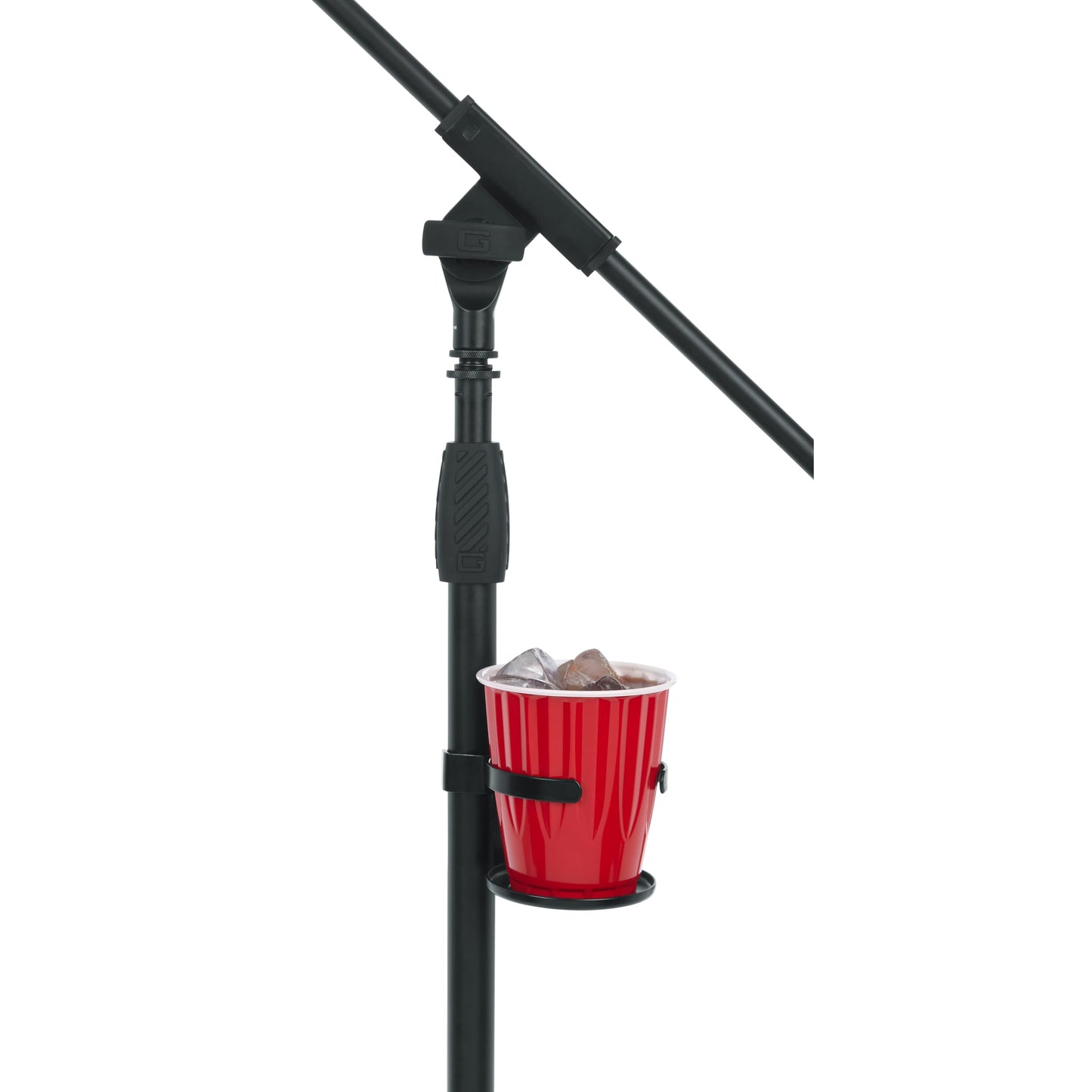 Gator Frameworks Microphone Stand Clamp On Drink Holder Holds Single Beverage, Cup (GFW-SINGLECUP)