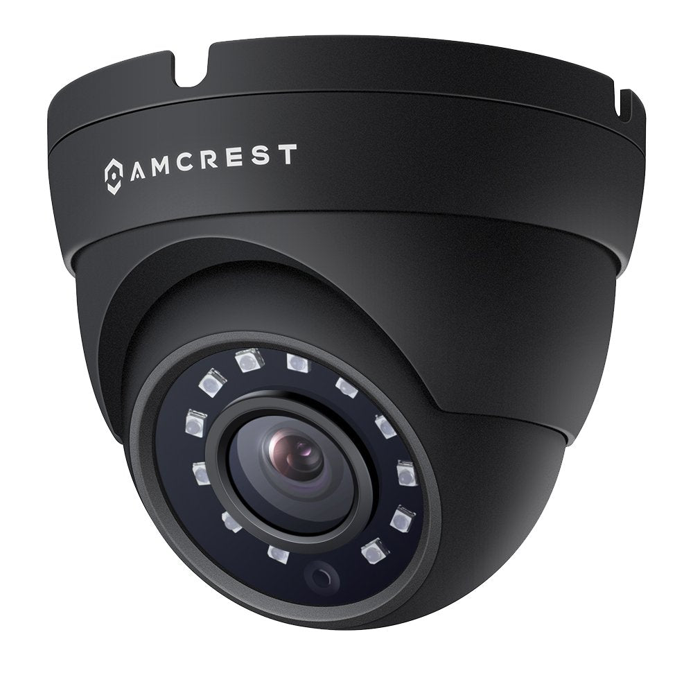 Amcrest Analog Outdoor Security Camera, Dome 2MP 1080P @ 30fps, Quadbrid HD-CVI/TVI/AHD, 98ft Night Vision, IP67 Metal, 129° FOV, Black (Not an IP