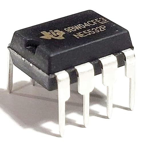 Juried Engineering NE5532P NE5532 Dual Low-Noise High-Speed Audio Operational Amplifier Op Amp Breadboard-Friendly IC DIP-8 (1 Piece)