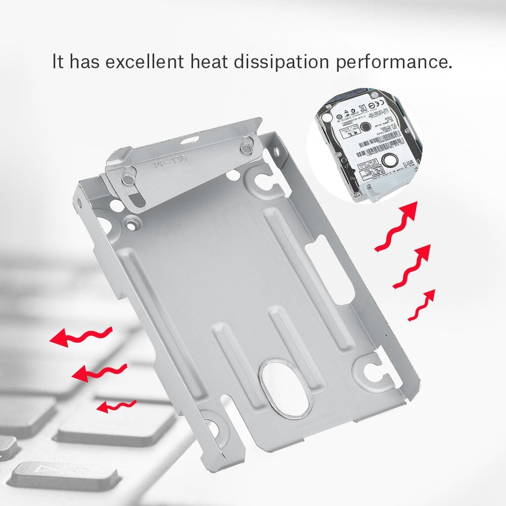 FOSA 3 Super Slim Hard Drive Bracket, 2.5" Hard Disk Drive Mounting Kit Bracket for CECH-400X, HDD Hard Disk Drive Holder Adapter with Screws
