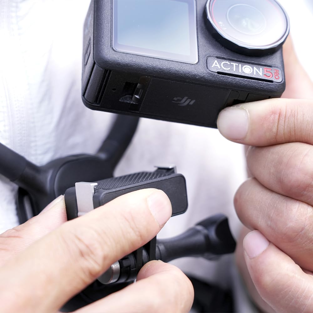 MAXCAM Neck Strap Mount for DJI Osmo Action 6 Includes Magnetic Quick-Release Base