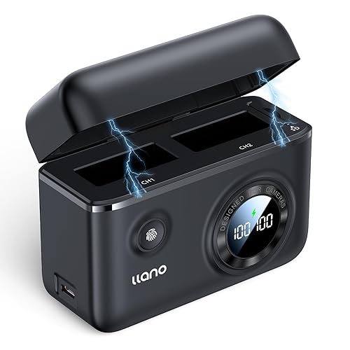 llano LP-E8 18W Fast Dual Battery Charger for Canon EOS Rebel T3i, T2i, T4i, T5i, 550D, 600D, 650D, 700D DSLR Digital Camera