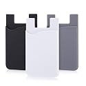 Cell Phone Card Holder for Back of Phone Case. Silicone Stick On Pocket Wallet for iPhone, Android & Other Flat Surfaces, Great for Credit Cards