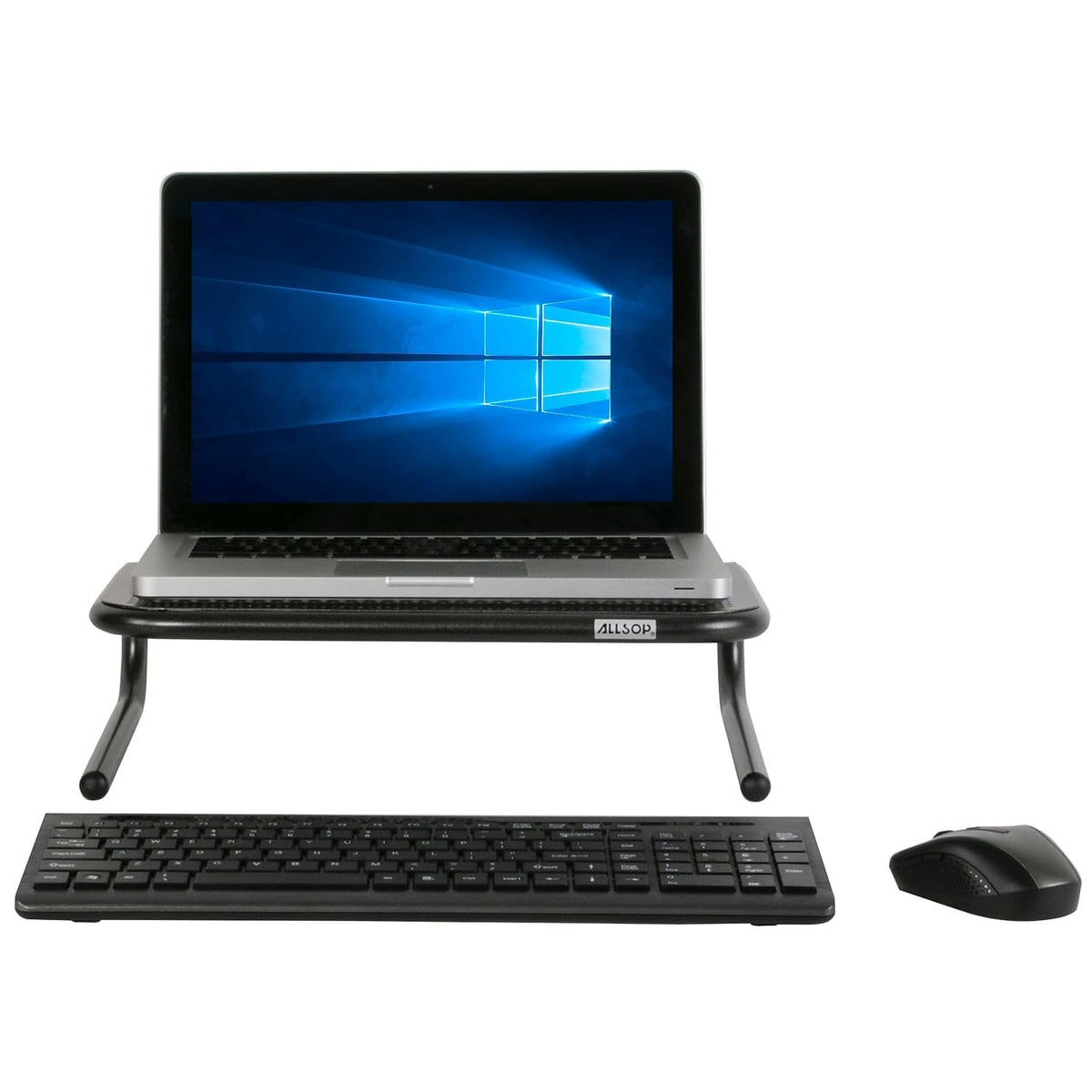 Allsop 30165 Metal Monitor Stand 14-1/2-Inch x11-Inch x4-Inch Black