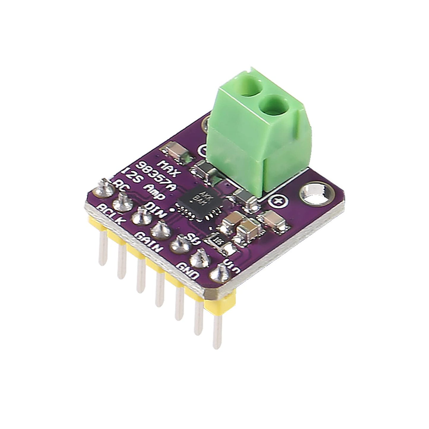 AITRIP 5PCS MAX98357 I2S Audio Amplifier Module,Audio Amplifiers Filterless Class D Amplifier,for Arduino ESP32 Raspberry Pi (Welding)