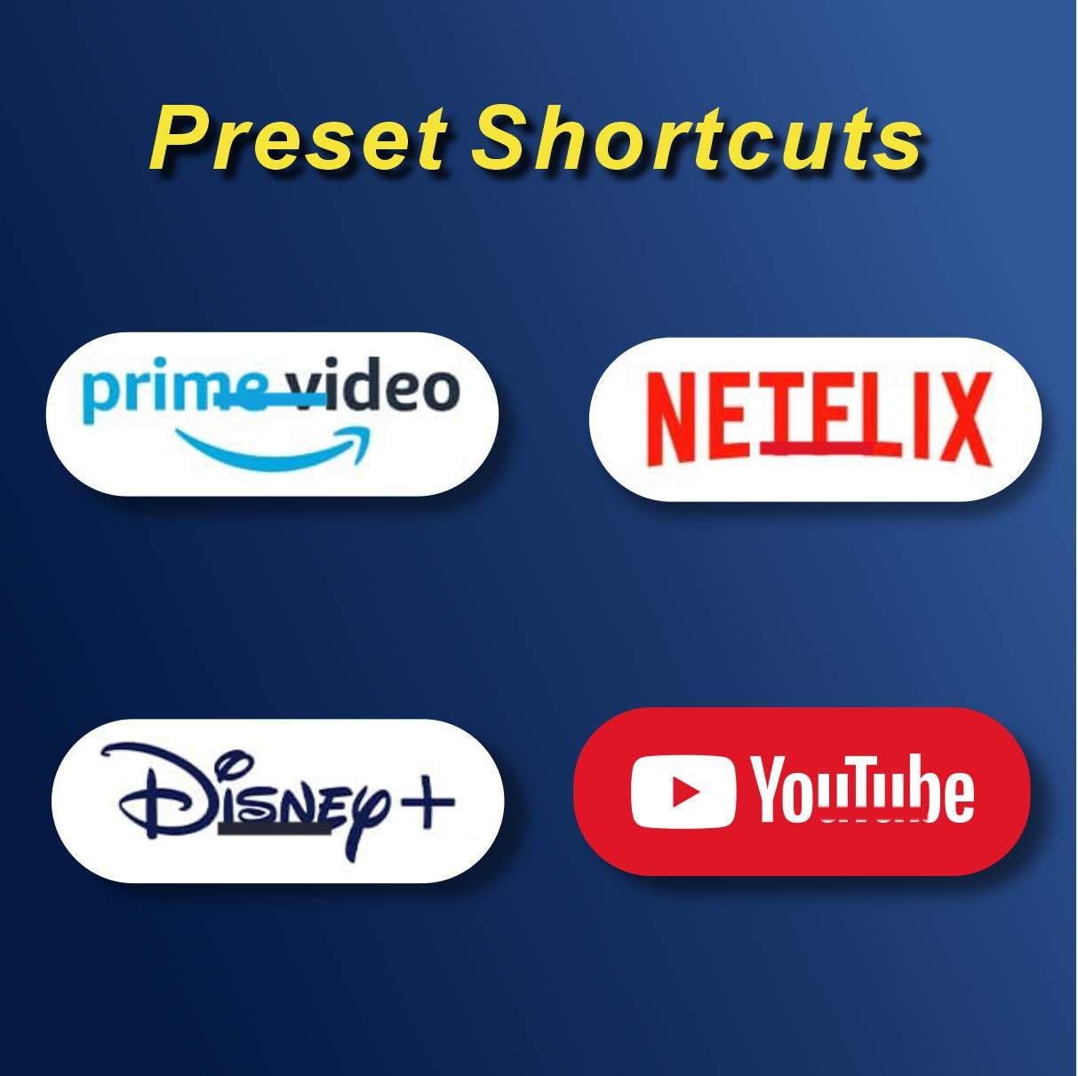 Replacement for Fire Stick Remote, firestick Remote, w/YouTube, Disney Shortcuts, for Amazon Cube, Echo Show, 1 Year Warranty