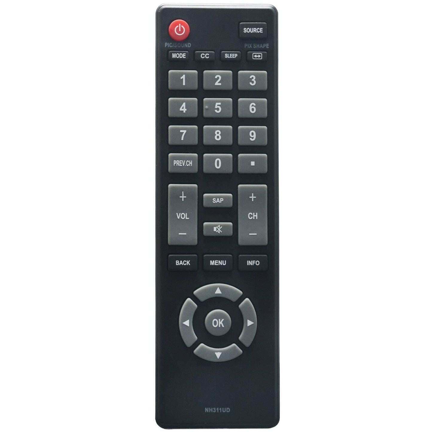 New Remote Control NH311UD Compatible with Sanyo TV FW32D06F FW40D06F FW40D36F FW50D36F FW43D25F