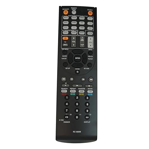 Replacement Remote Control for Onkyo RC-900M TX-SA605 TX-SA8560 HT-R340 HT-R820THX TX-SR803B RC-651M HT-L970 TX-SR702S A/V AV Receiver