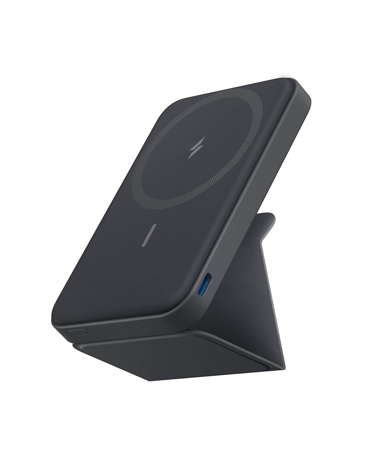 Anker 622 Magnetic Battery (MagGo), 5,000mAh Foldable Magnetic Wireless Portable Charger with Stand and USB-C Port (On the Side), Magsafe-Compatible