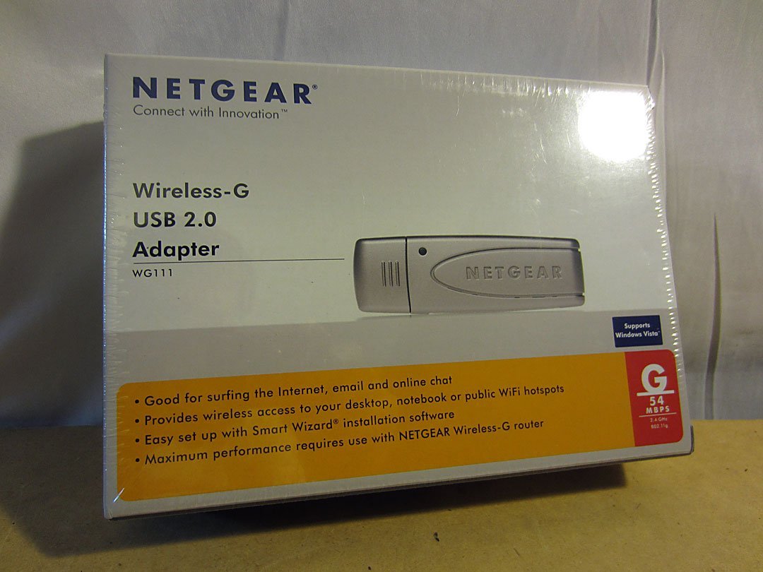 NETGEAR WG111 Wireless USB 2.0 Adapter (54 Mbps)