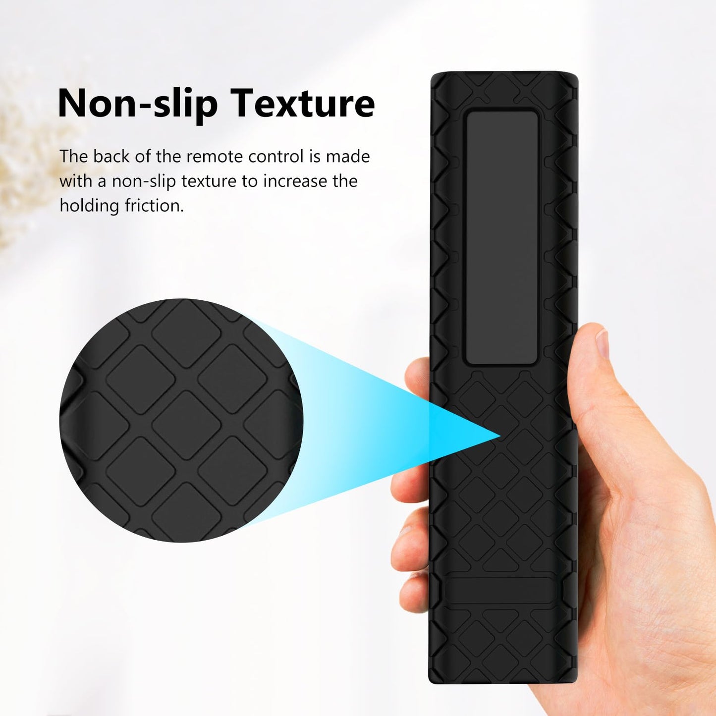 LEFXMOPHY Case for Samsung TM2240A BN59-01388A BN59-01385 BN59-01386 BN59-01357 BN59-01391 2022 2023 Solar Remote Silicone Cover, Black